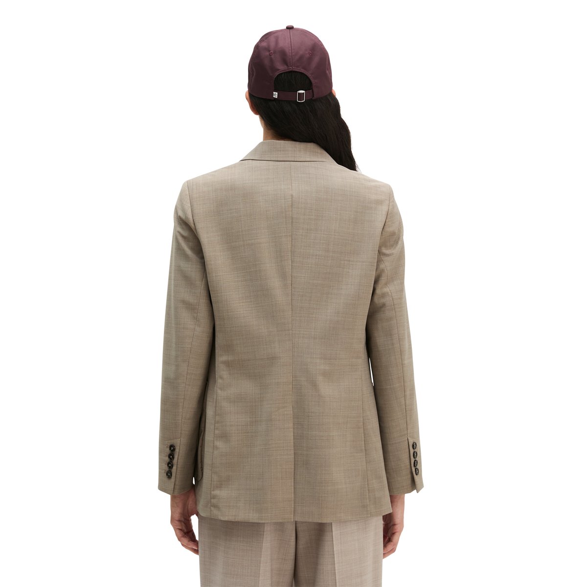 Blazer à double boutonnage, coupe classique en laine stretch de grande qualité beige, MARC O'POLO