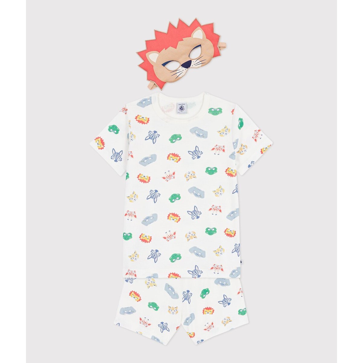 Pyjama short déguisement, en coton, imprimé animalier imprimé, PETIT BATEAU