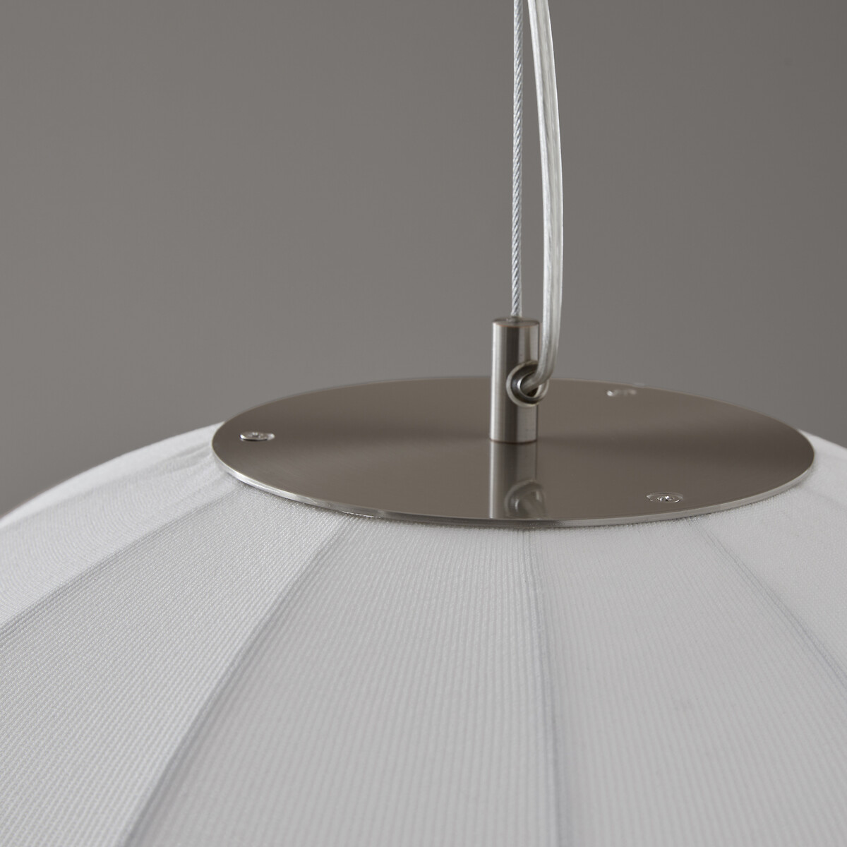 Suspension ronde, lampion en maille, Satchi blanc, AM.PM