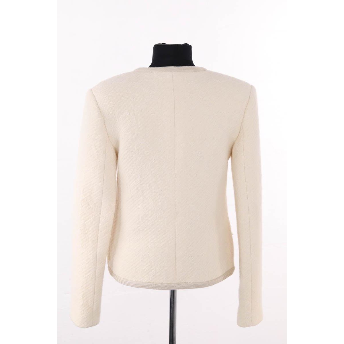 Veste - Très Bon État ecru, SANDRO
