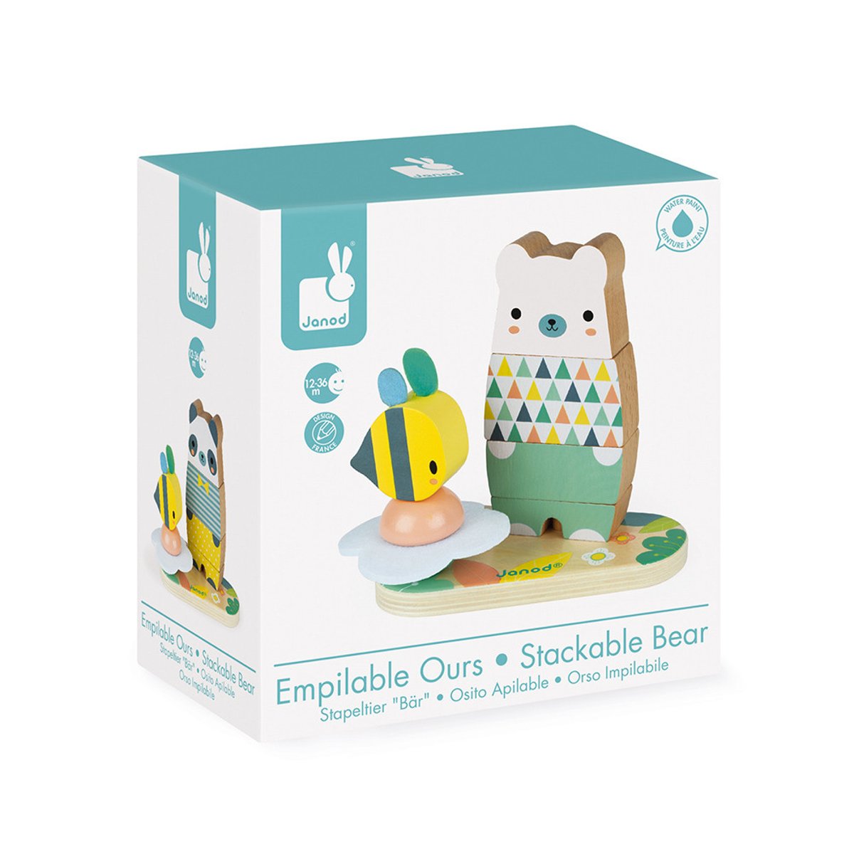 Empilable Ours Pure multicolore, JANOD