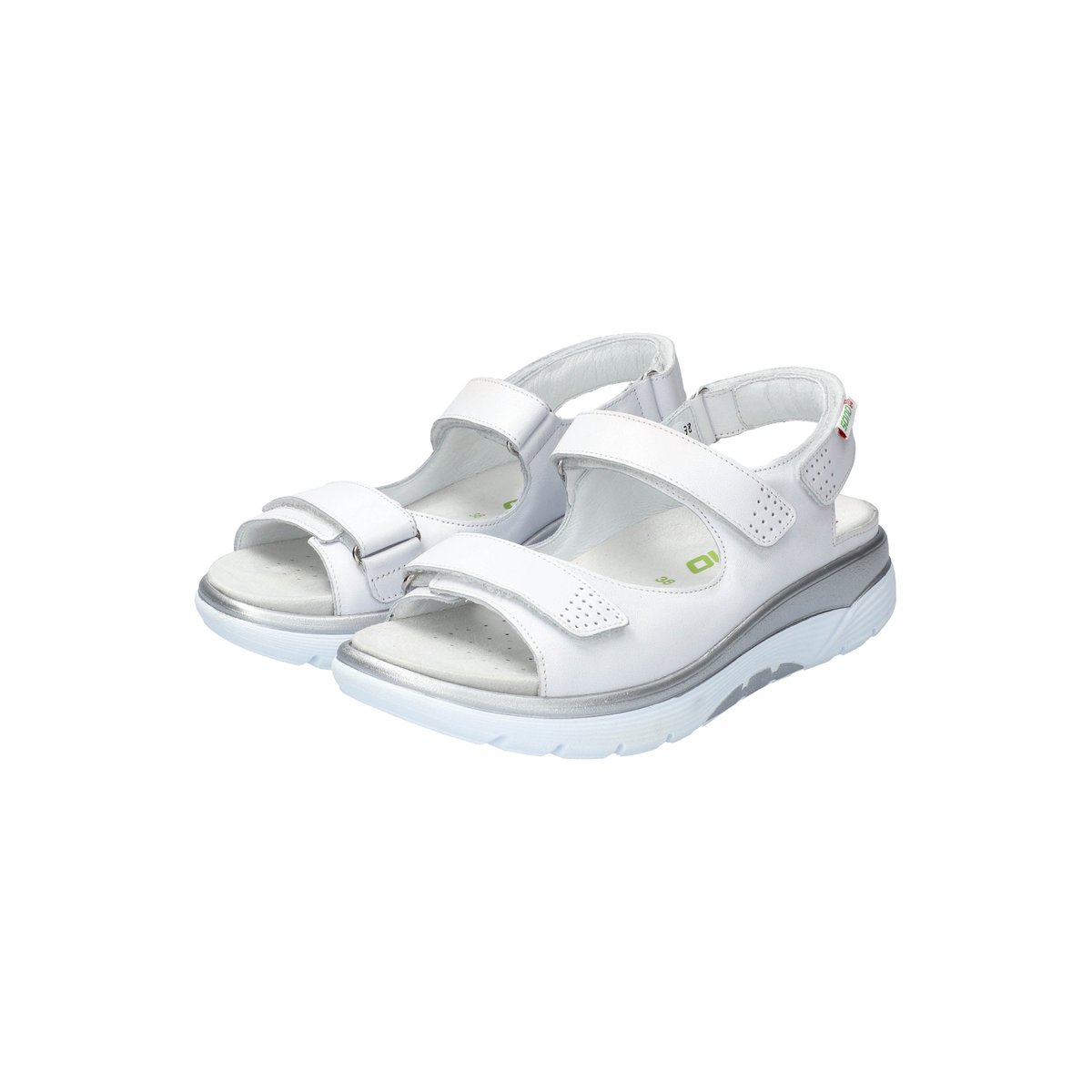 Sandales en cuir NORINE blanc 5131, MEPHISTO