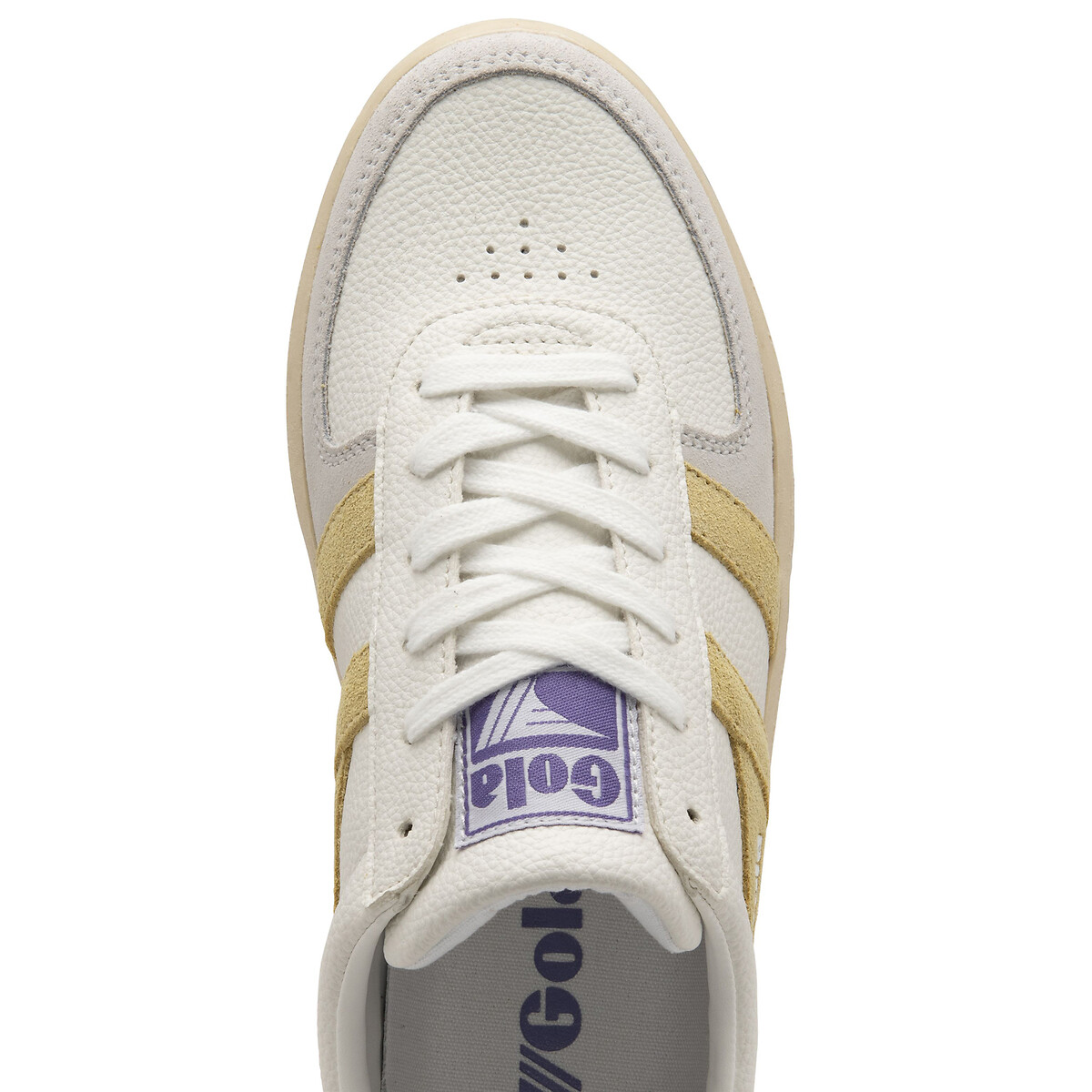 Baskets Grandslam Trident blanc/jaune, GOLA