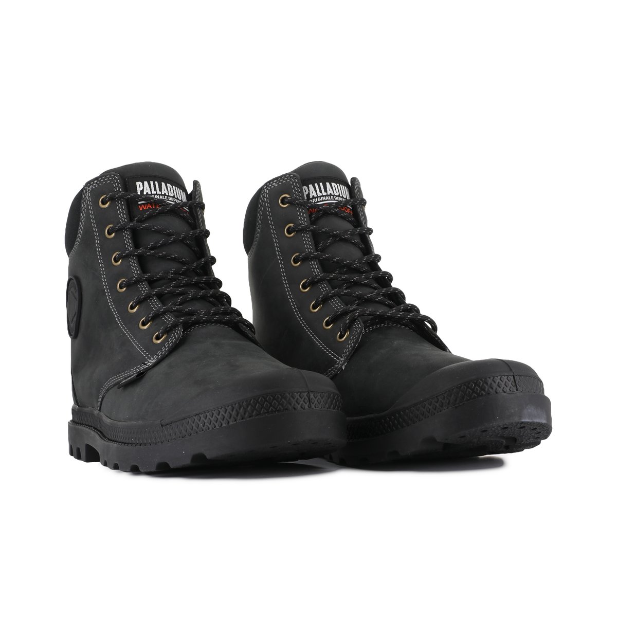 Boots en cuir PAMPA SC THINS WP+ black, PALLADIUM
