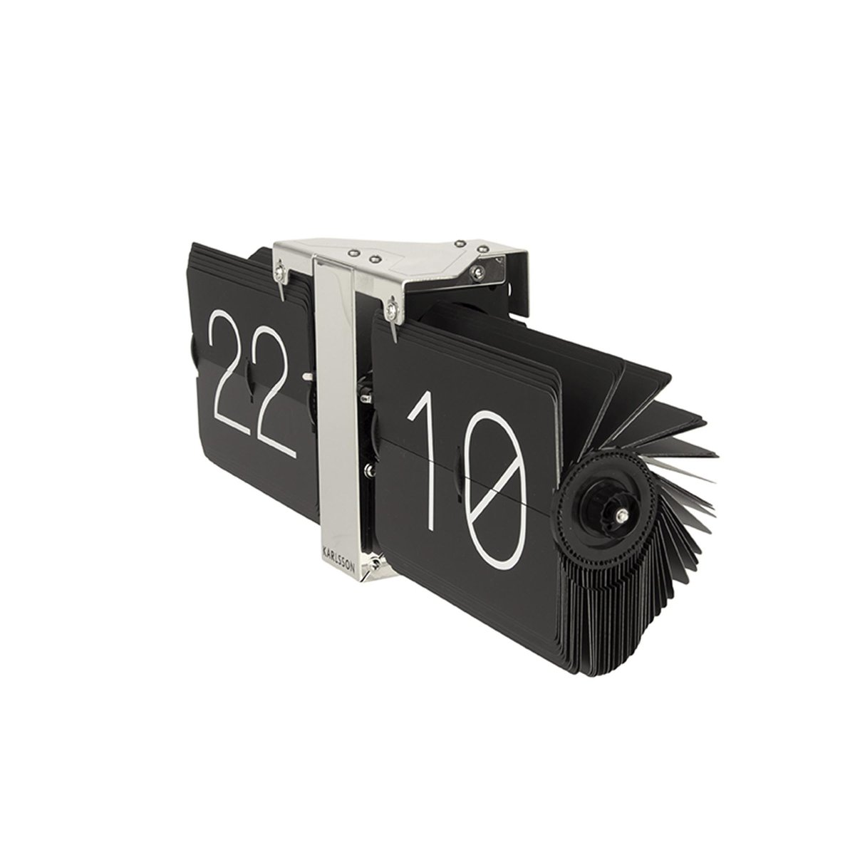 Horloge à poser design vintage industriel NO CASE noir, KARLSSON