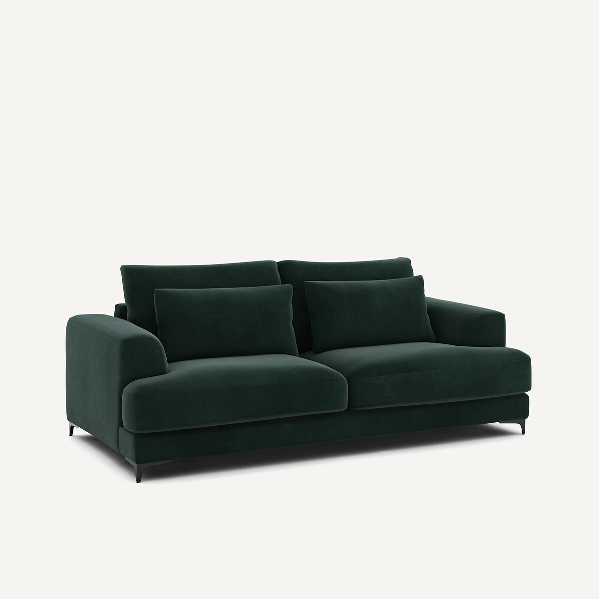 Divano letto 3P velluto, Marsile verde zar , AM.PM
