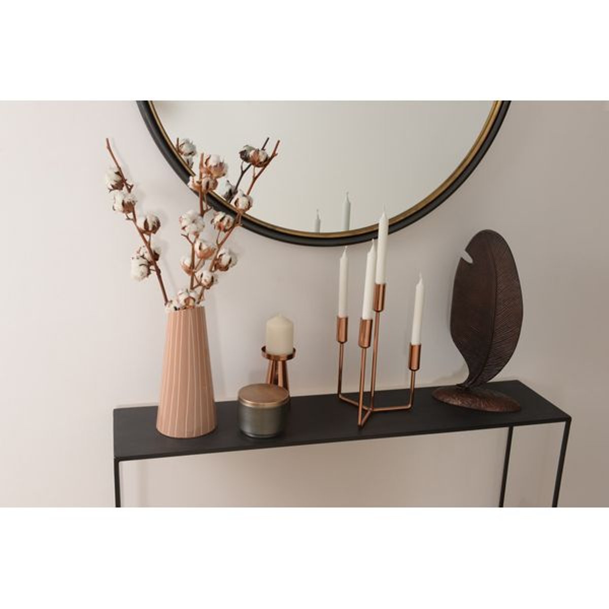 Console 110 cm noir carbone, ZAGO