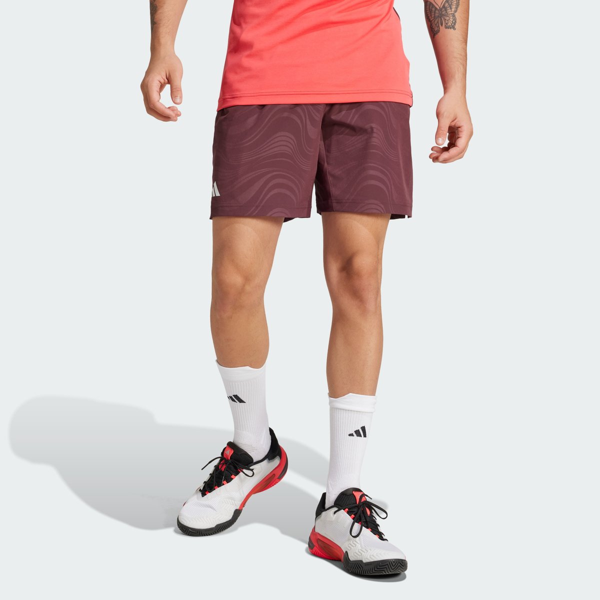 Short de tennis ergo Pro Climacool 17,8 cm aurora ruby / brown, adidas Performance