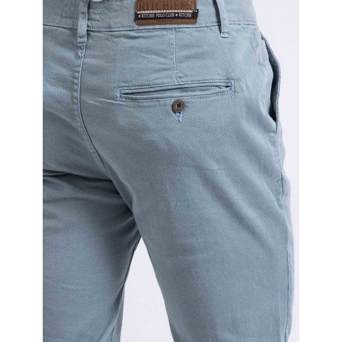 Pantalon Chino Slim Cody bleu ciel, RITCHIE