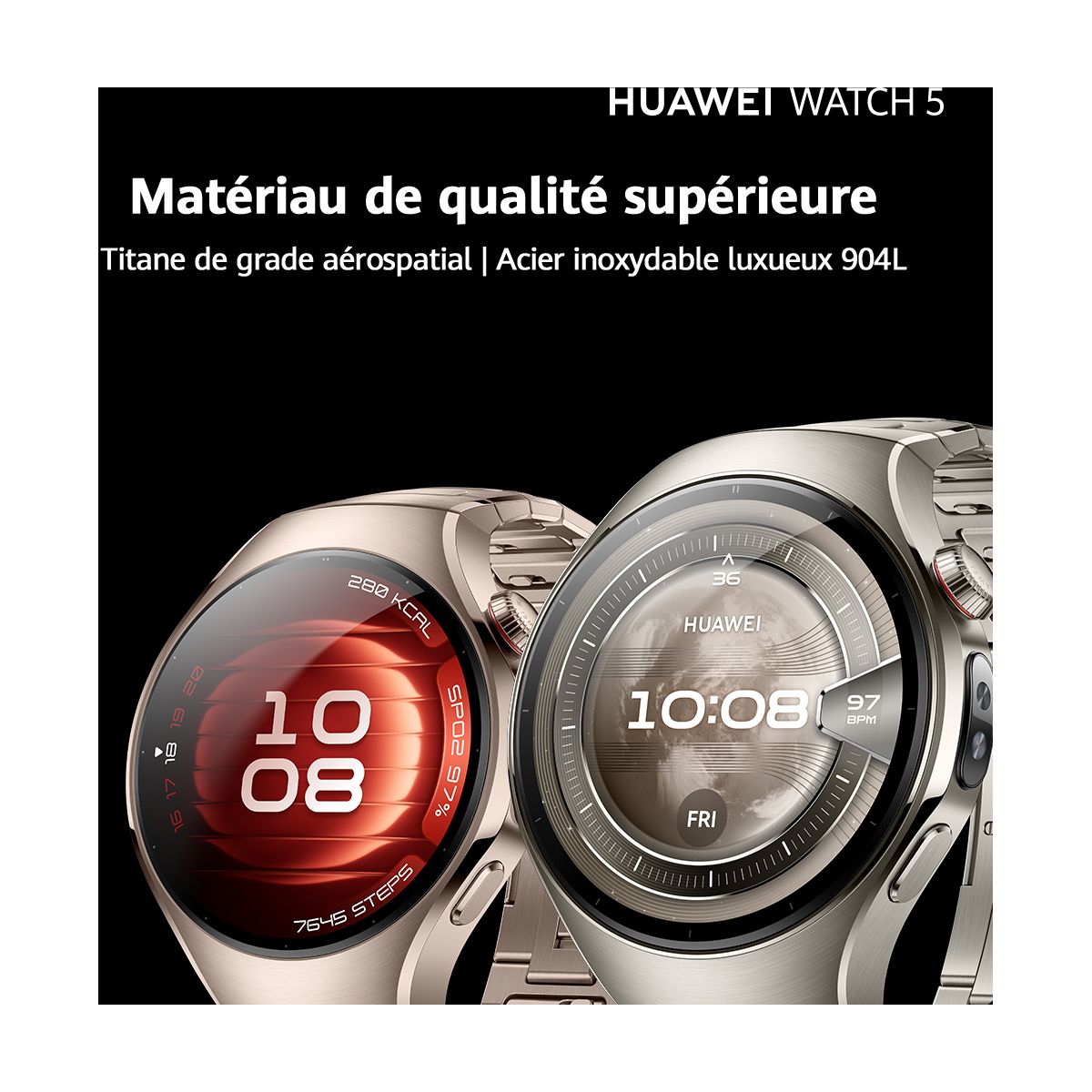 Montre connectée Watch 5 42mm Or dorã©, HUAWEI