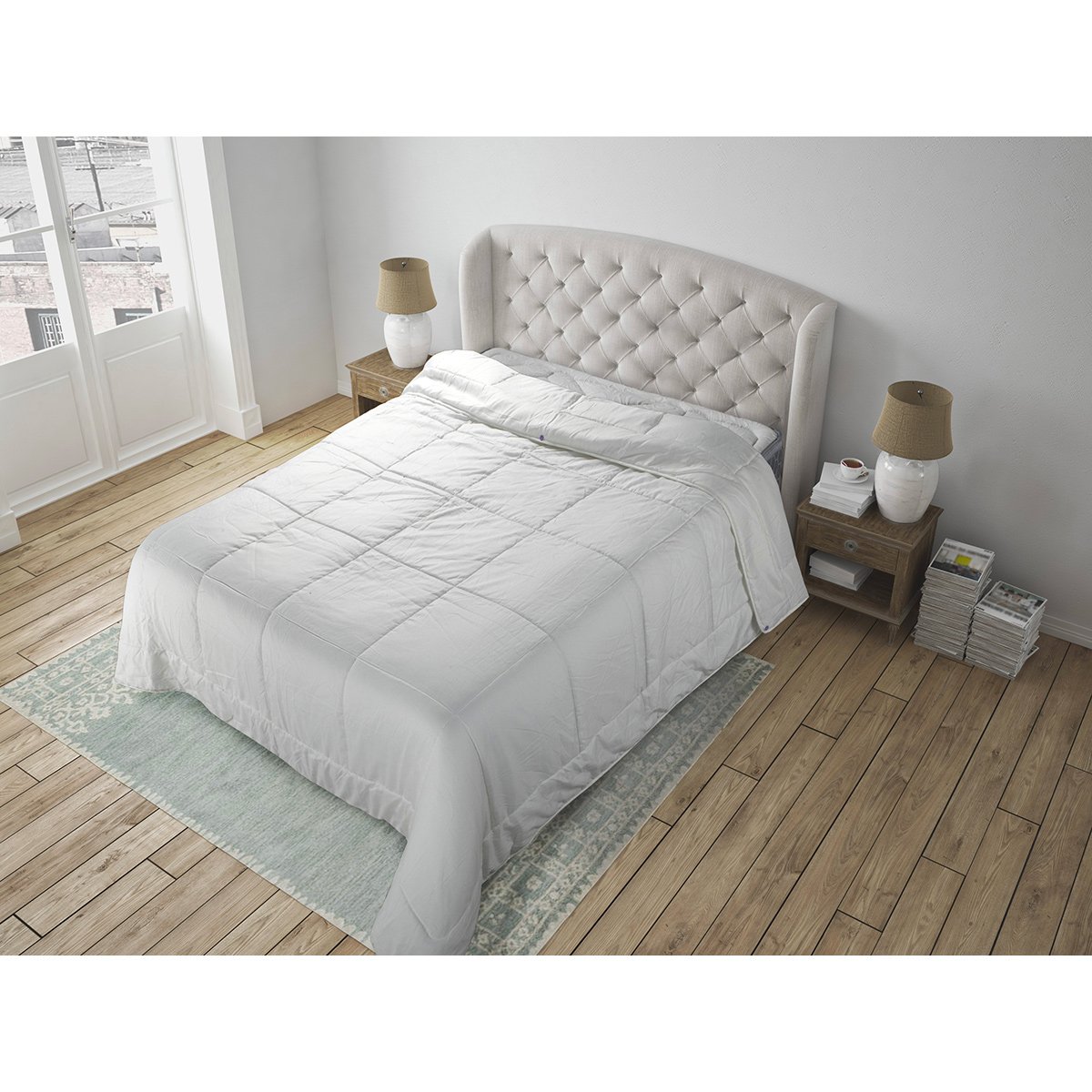 Couette Laine Sweetness 240x260 cm blanc, BELLECOUR