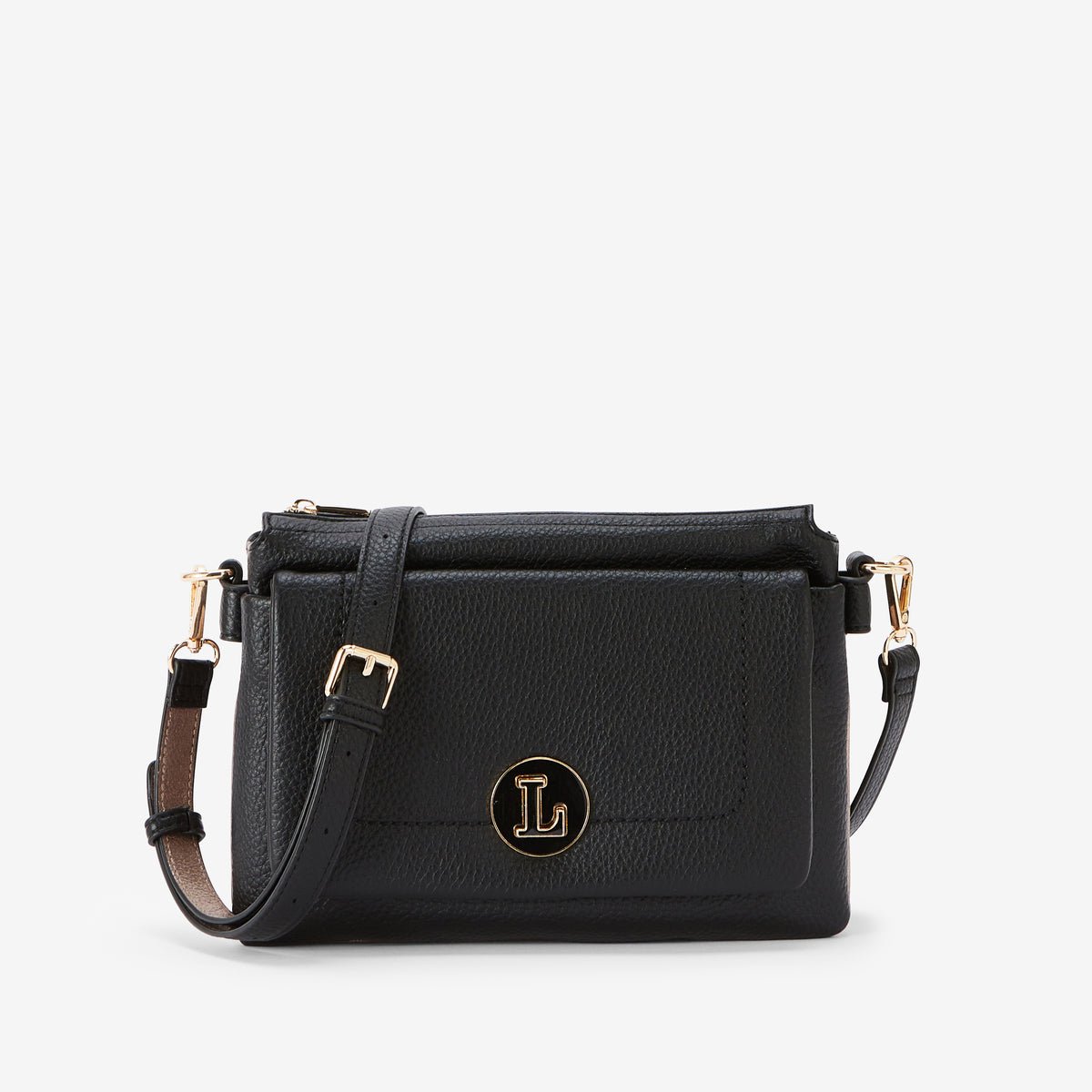 Sac multipoches Rosabelle noir,doré, LOLLIPOPS