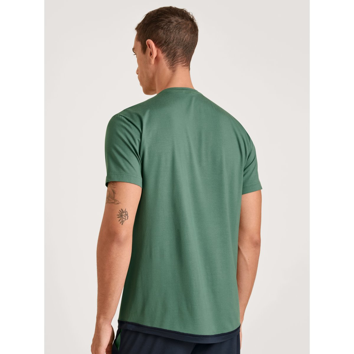 T-Shirt à manches courtes manches courtes Modal DEEPSLEEPWEAR BALANCING bleu foncé, CALIDA