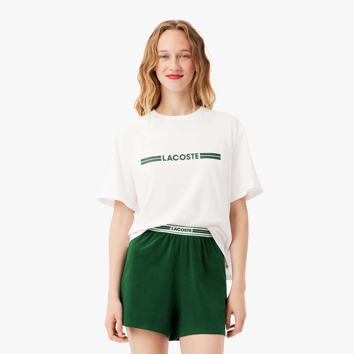 Ensemble de pyjama coton blanc-737, LACOSTE