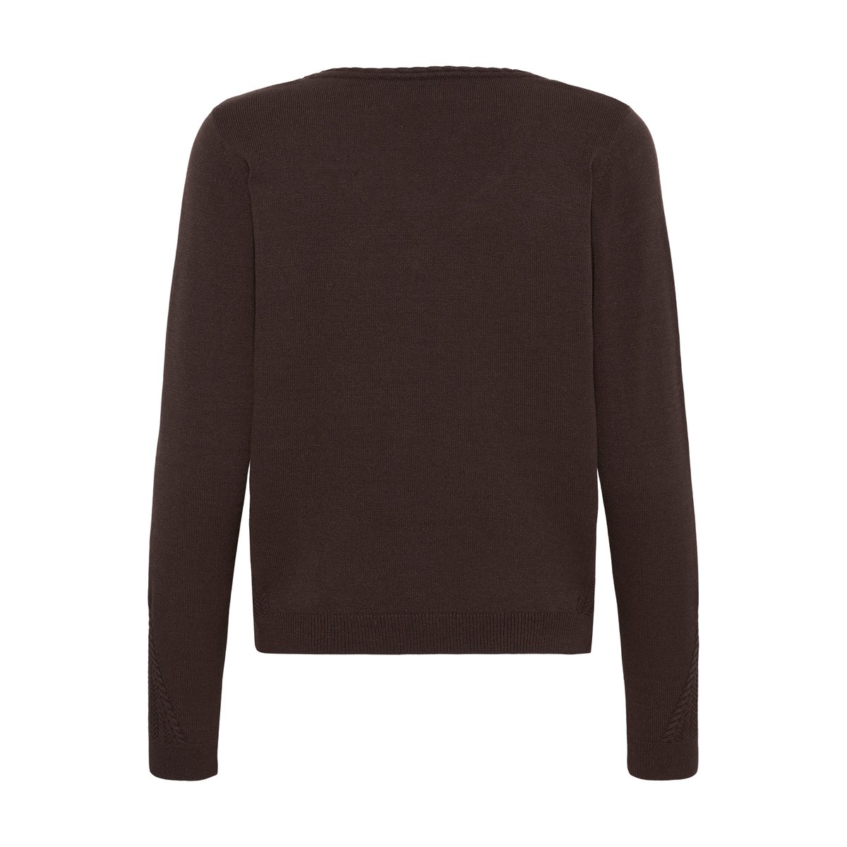 Pullover tricoté marron java, CREAM