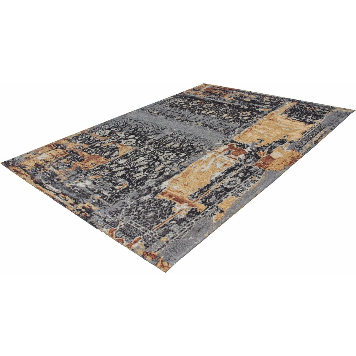 Tapis tissé rectangulaire motif oriental multicolore, bleu, ARTE ESPINA