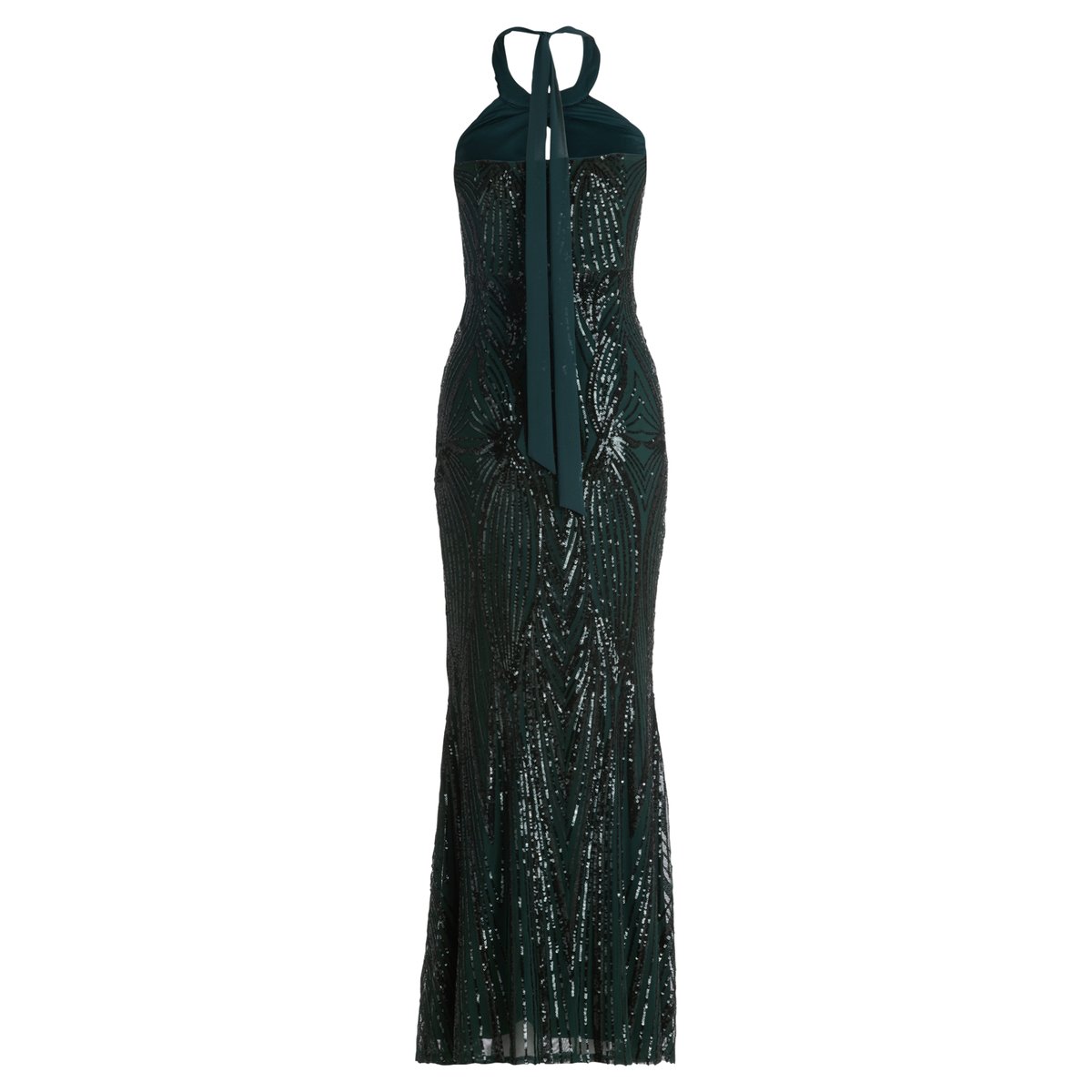Robe de soirée au look scintillant dusty slate, VERA MONT