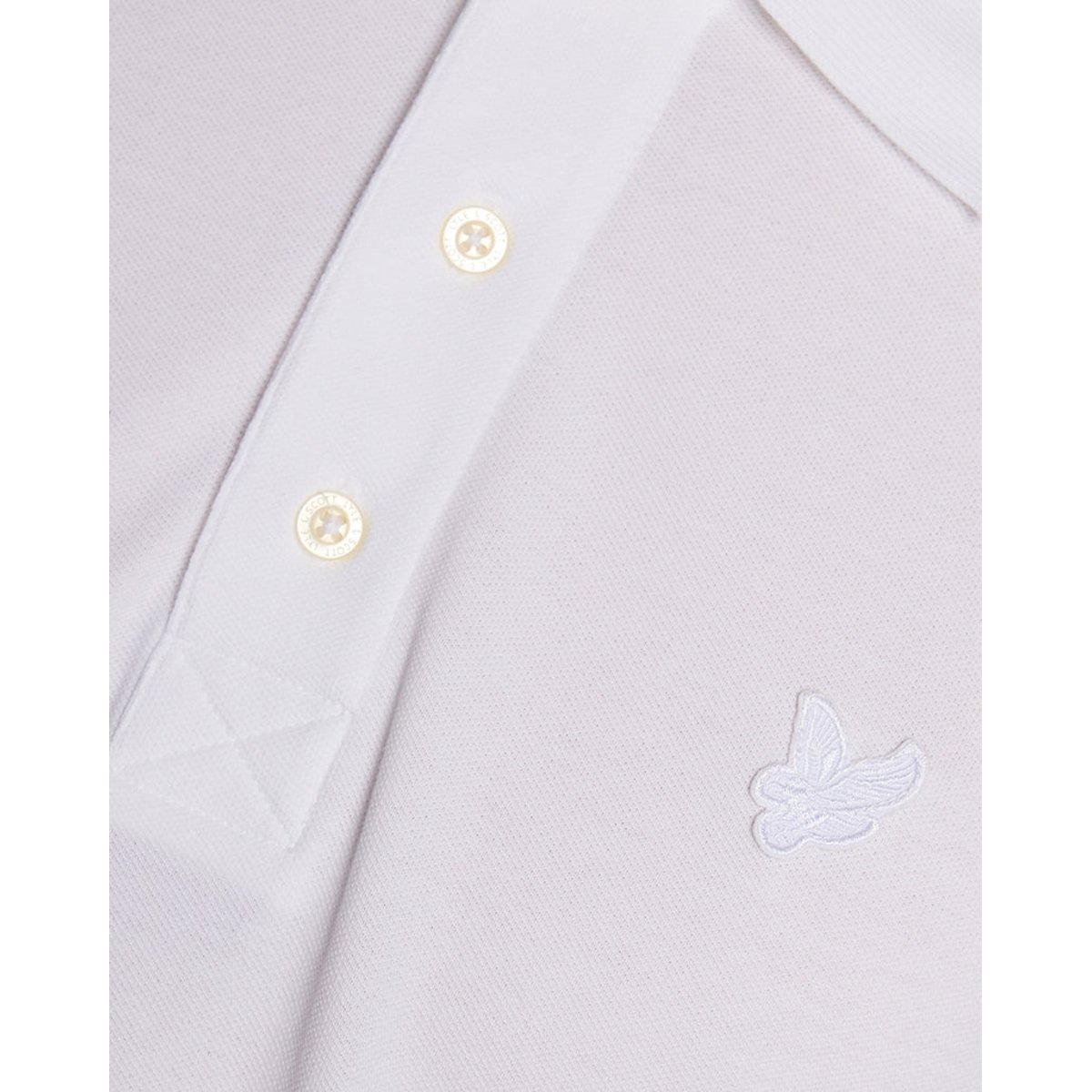 Polo en coton superfine blanc, LYLE & SCOTT