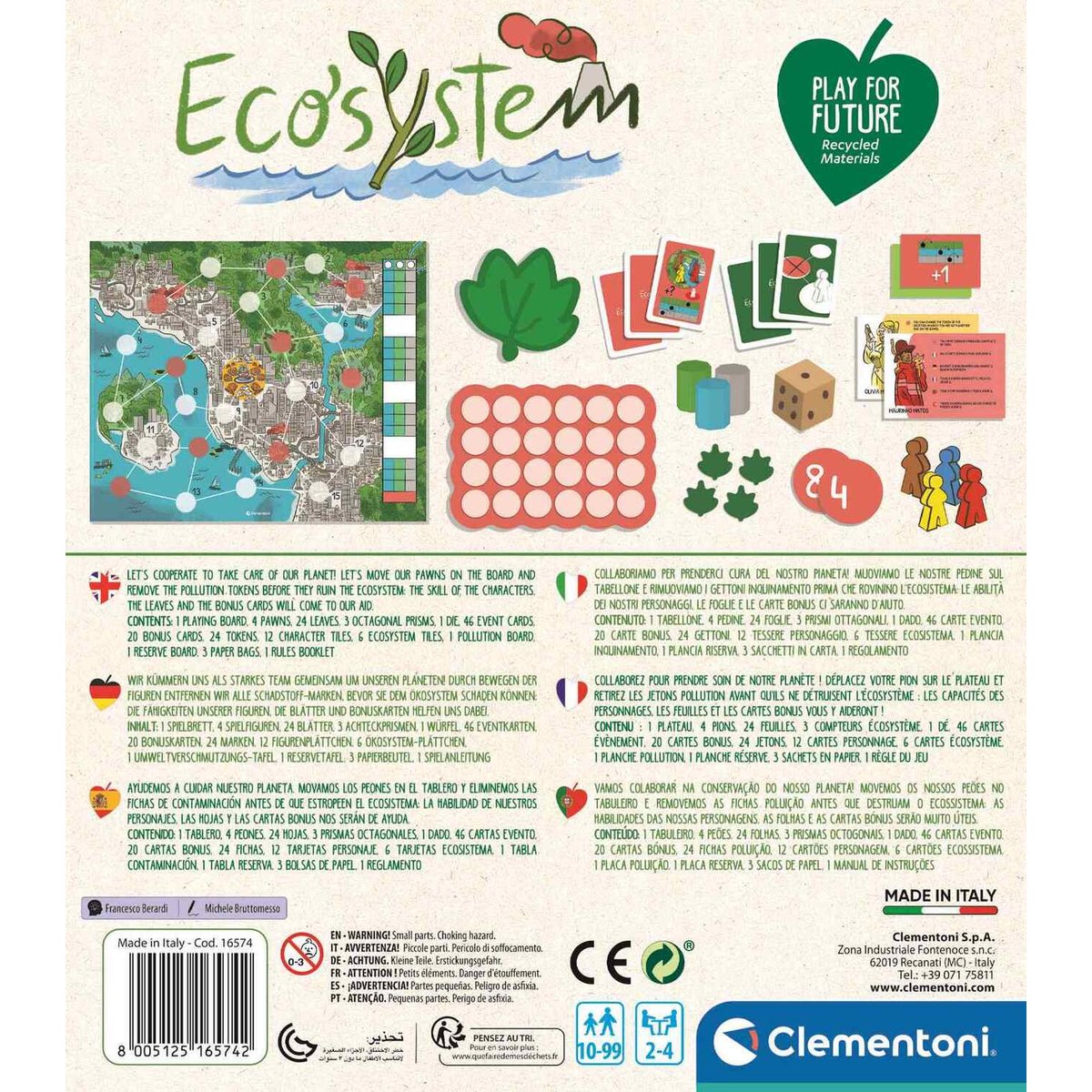 L'écosystème - 100% recyclé couleur unique, CLEMENTONI
