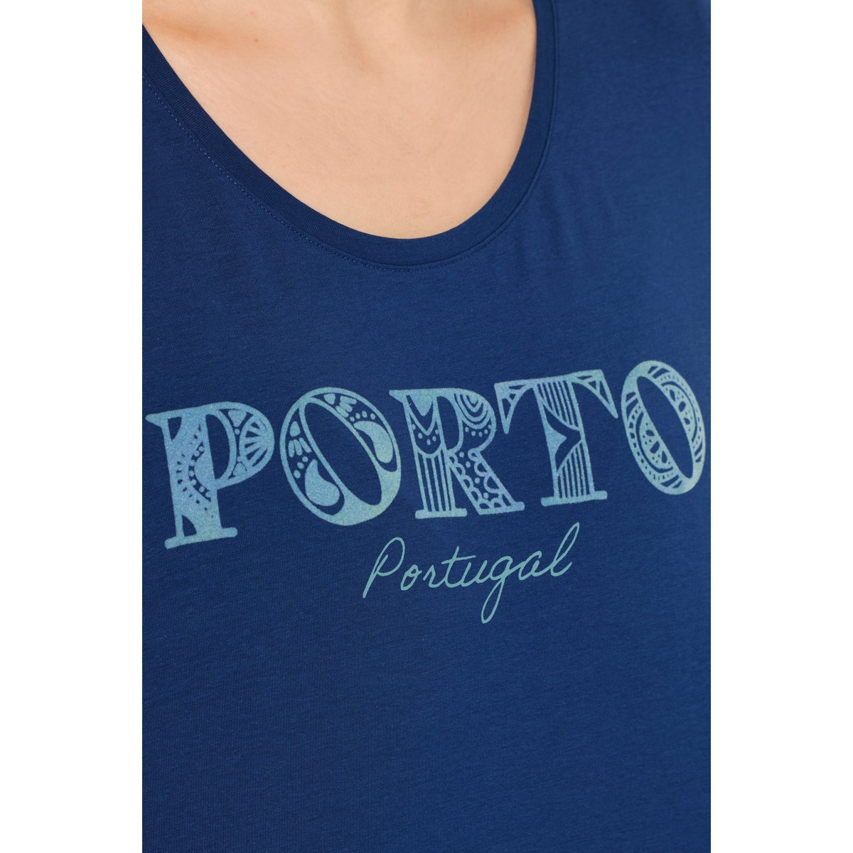 T-shirt à manches cloche bleu foncé, ULLA POPKEN