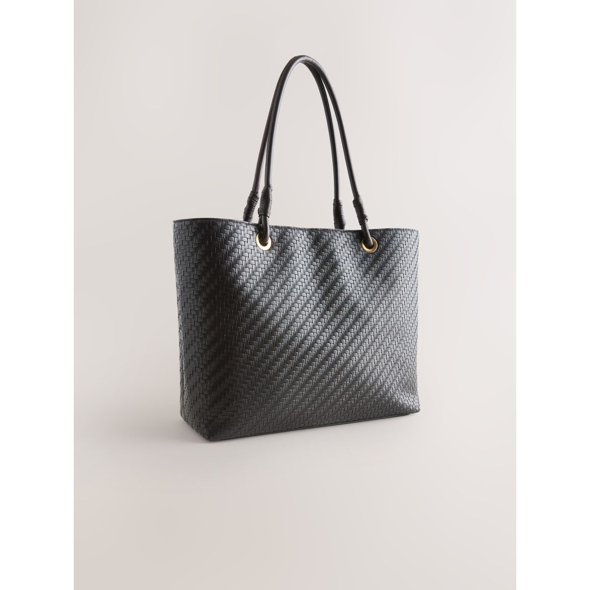 Sac à bandoulière avec détail tissé marron chocolat, NEXT