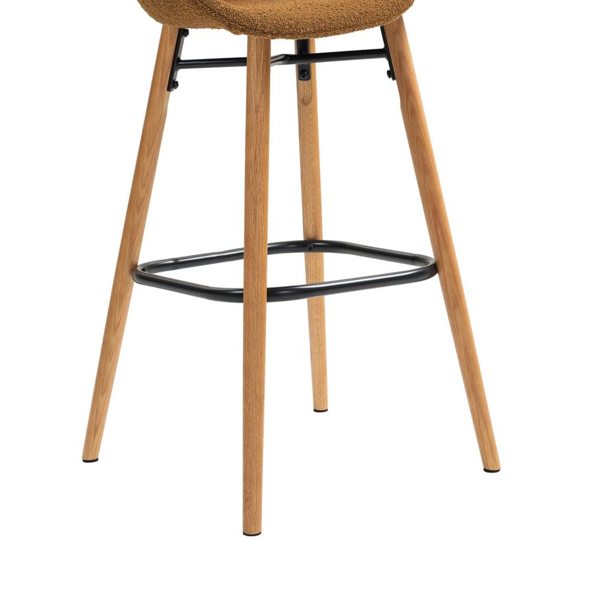 Chaise snack effet laine bouclette écru cuivre, ZAGO