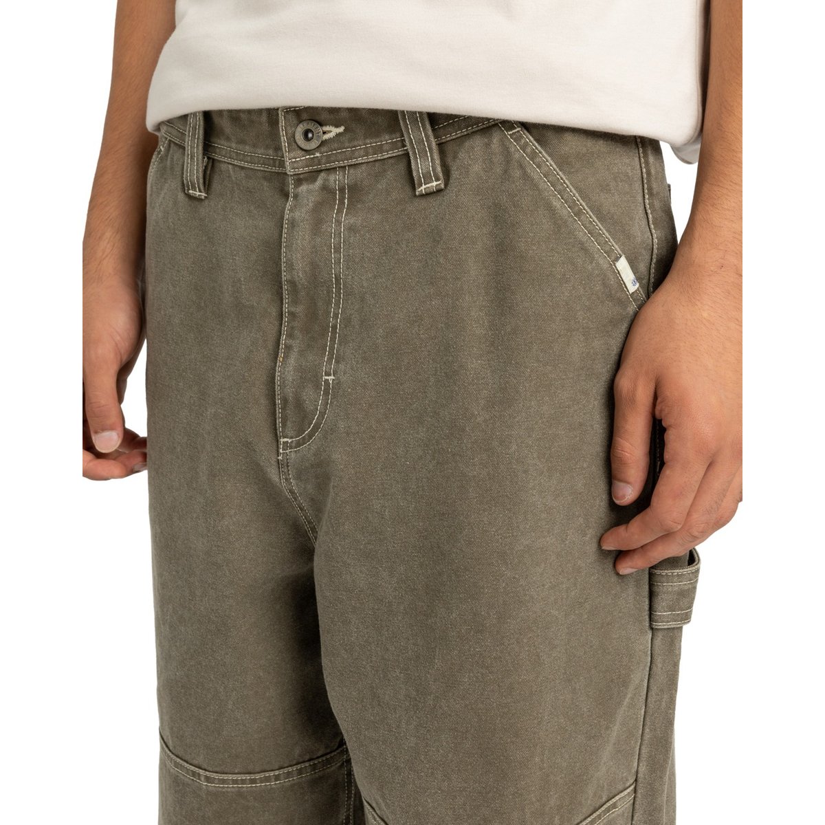 Pantalon baggy BIG CARPENTER CANVAS marron stone gray, ELEMENT