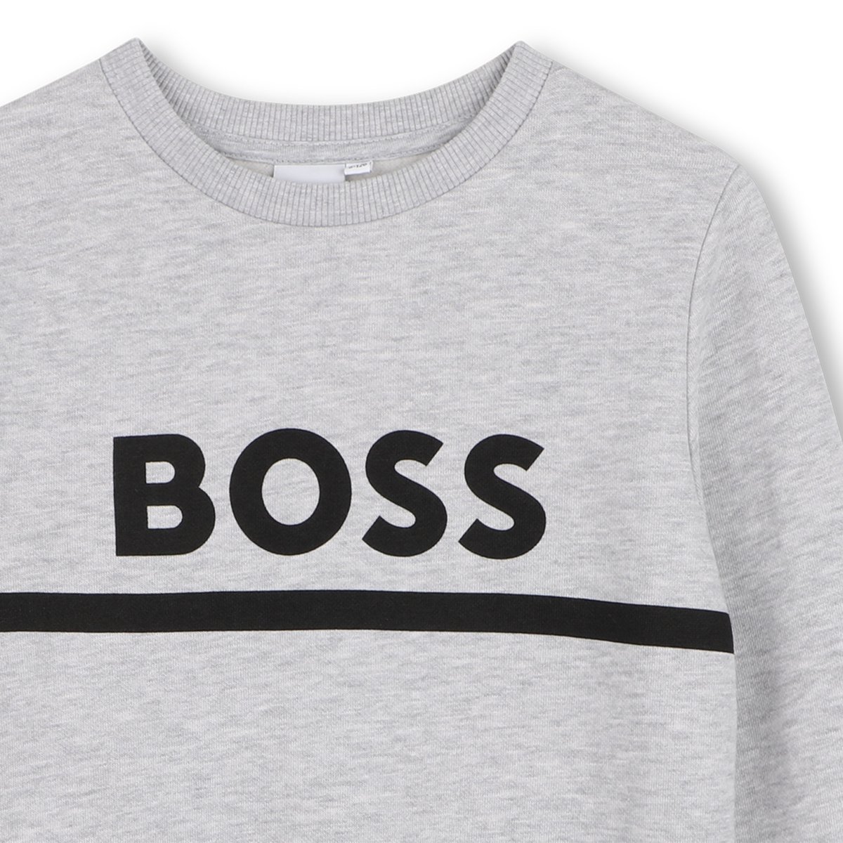 Sweat en molleton gris chine, BOSS KIDSWEAR