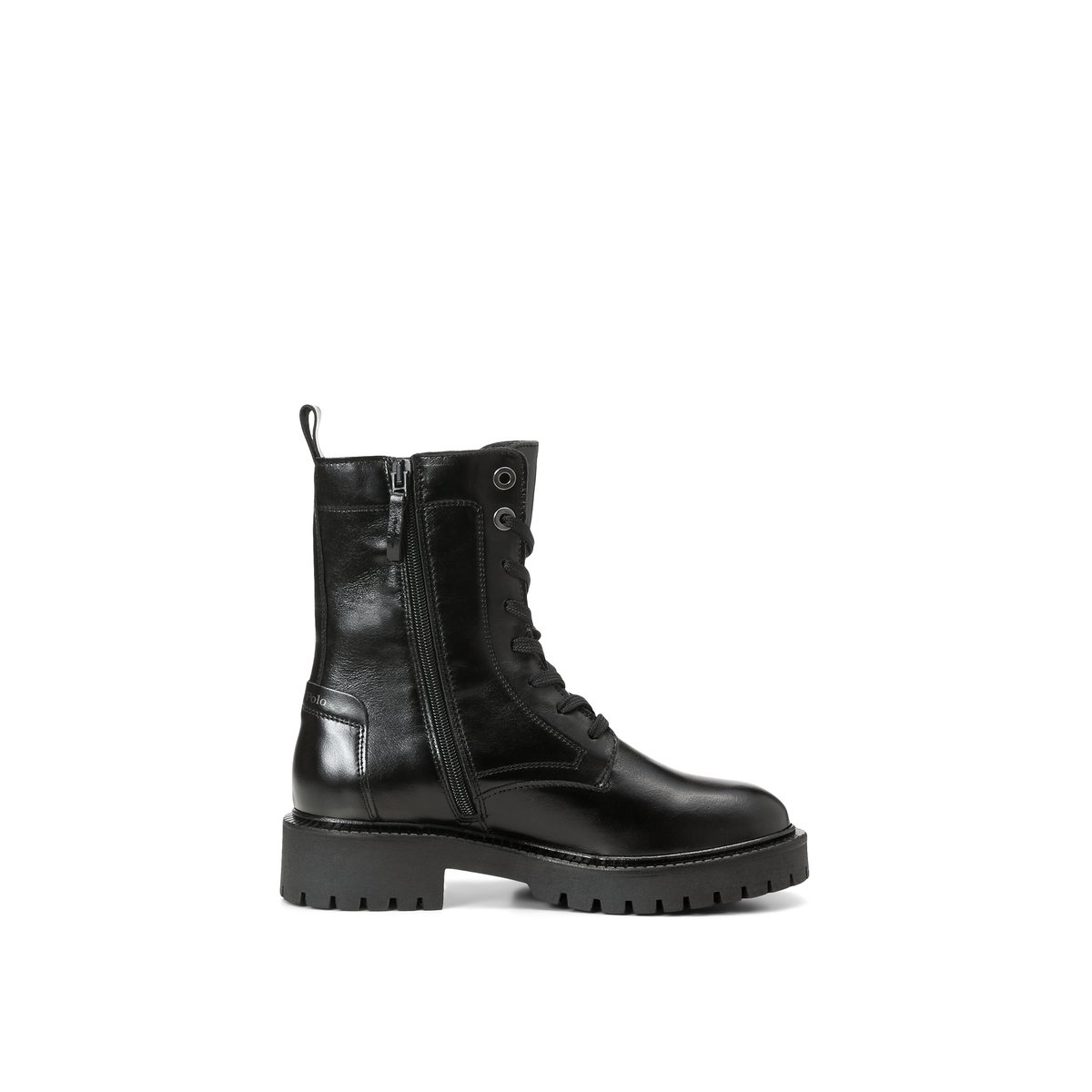 Bottes à lacets, modèle Phia avec fermeture éclair intérieure noir, MARC O'POLO