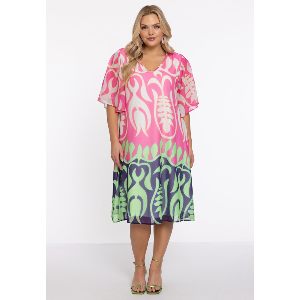 Robe imprimé / imprimée rose, YOEK