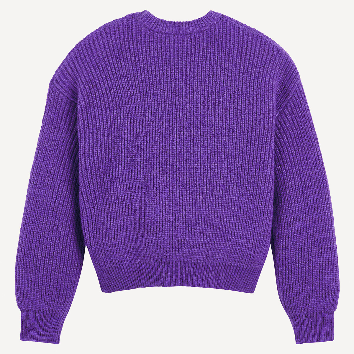 Crew Neck Jumper purple, LA REDOUTE COLLECTIONS
