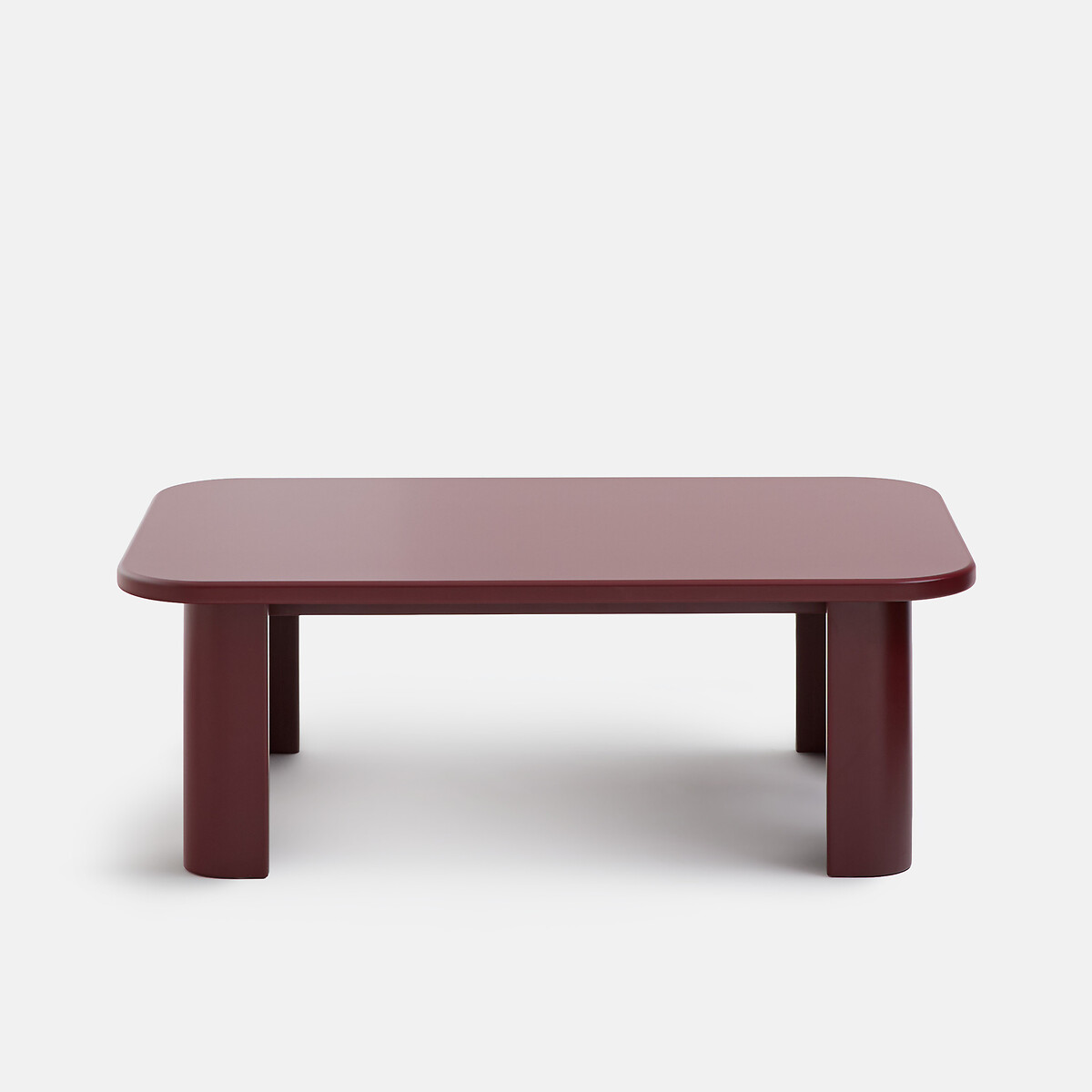 Tavolino con gambe scolpite, lunghezza 88 cm, MORTI bordeaux , LA REDOUTE INTERIEURS