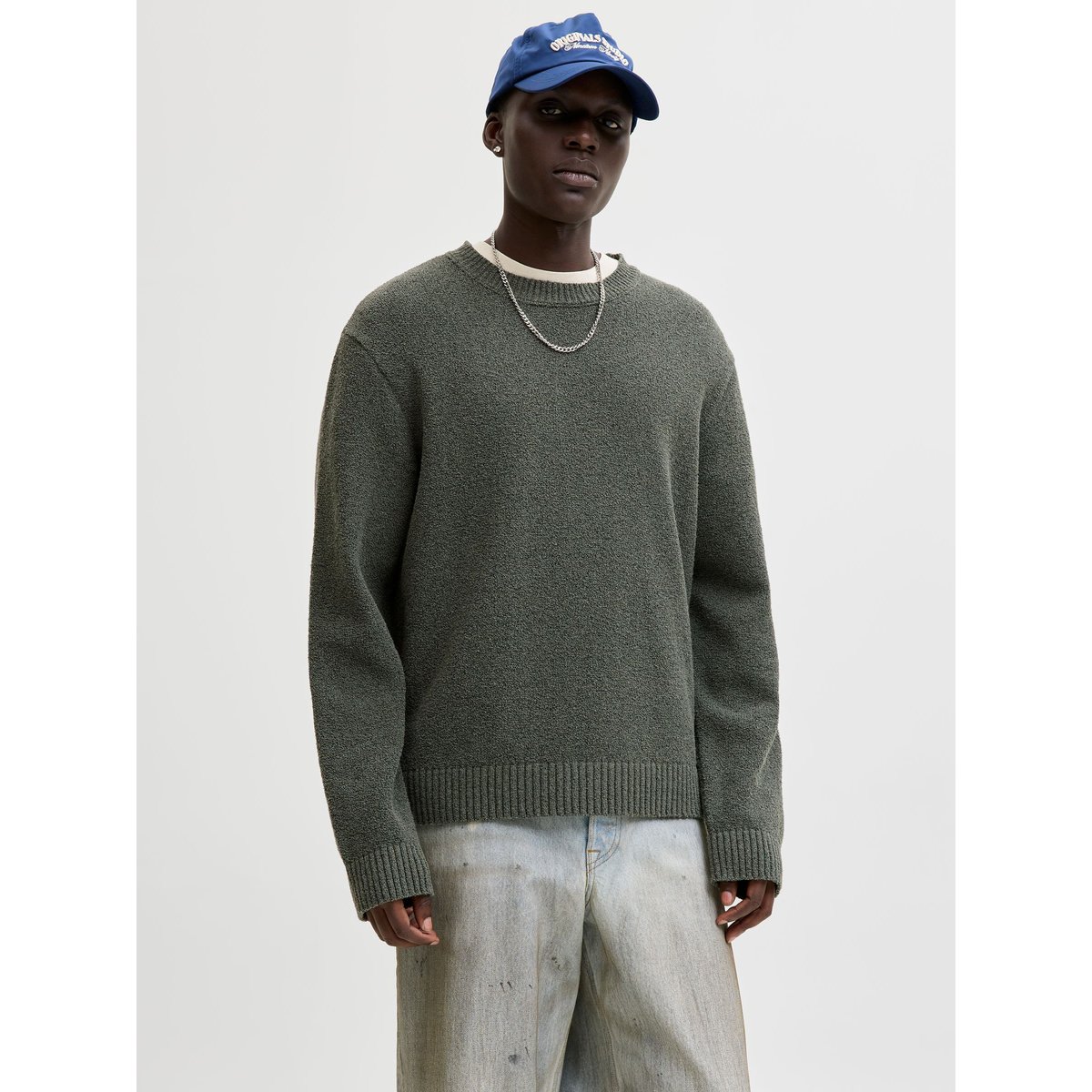 Pull En Maille olive night, JACK & JONES