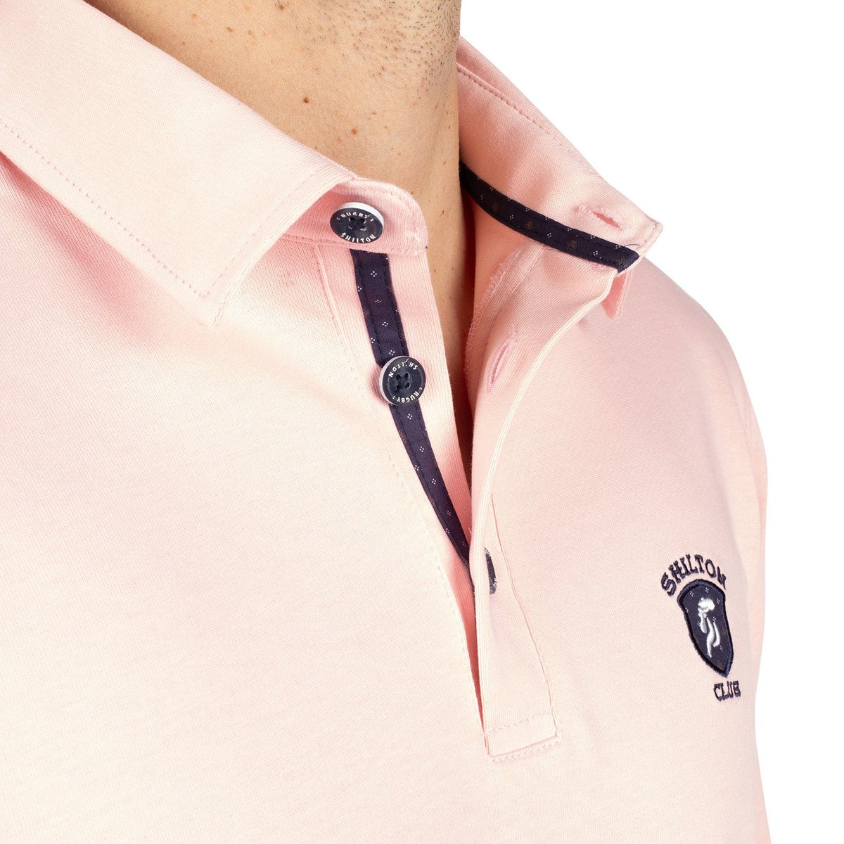 Polo uni basical rose, SHILTON