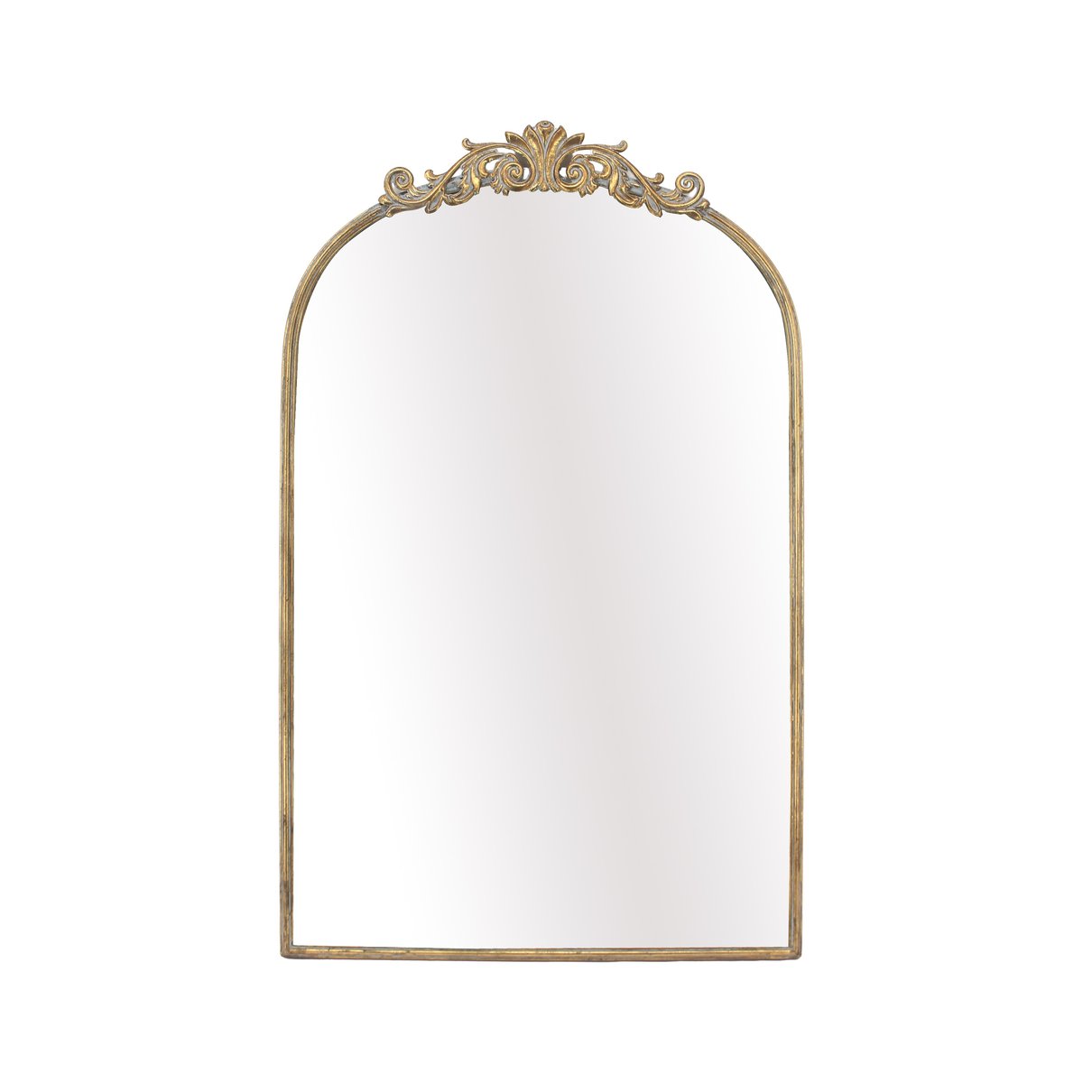 Miroir métal fronton 60x96.5cm or, EMDE