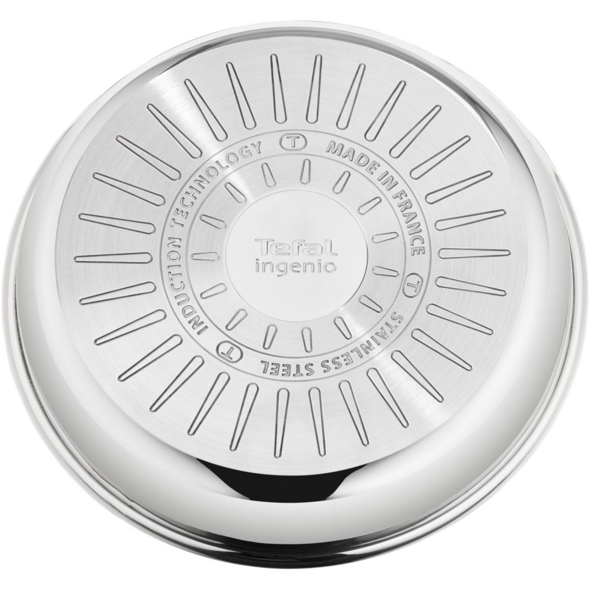 Poêle Ingenio Preference acier inoxydable 28cm L9720602 gris, TEFAL