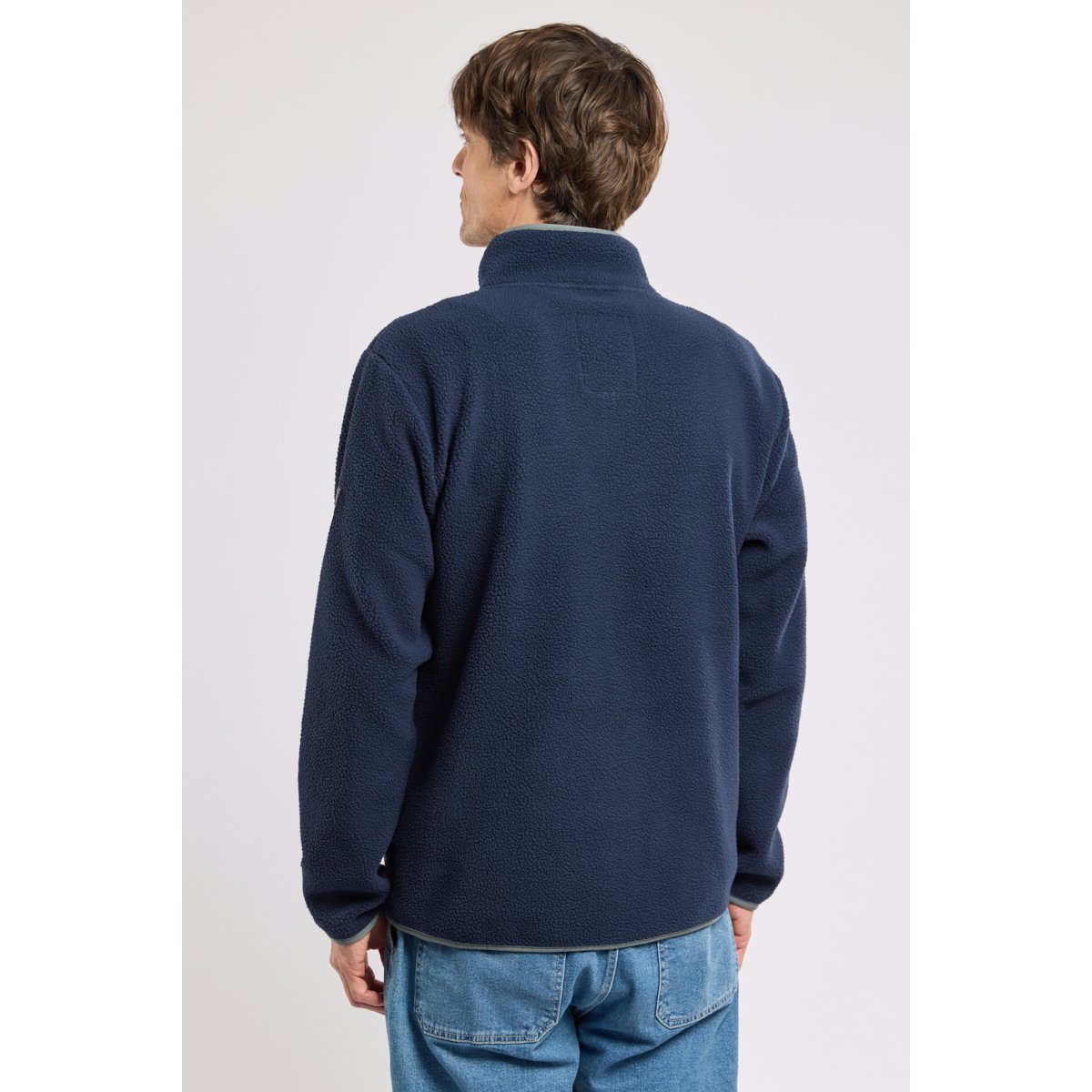 Veste polaire moutonnée navy, ARMOR-LUX