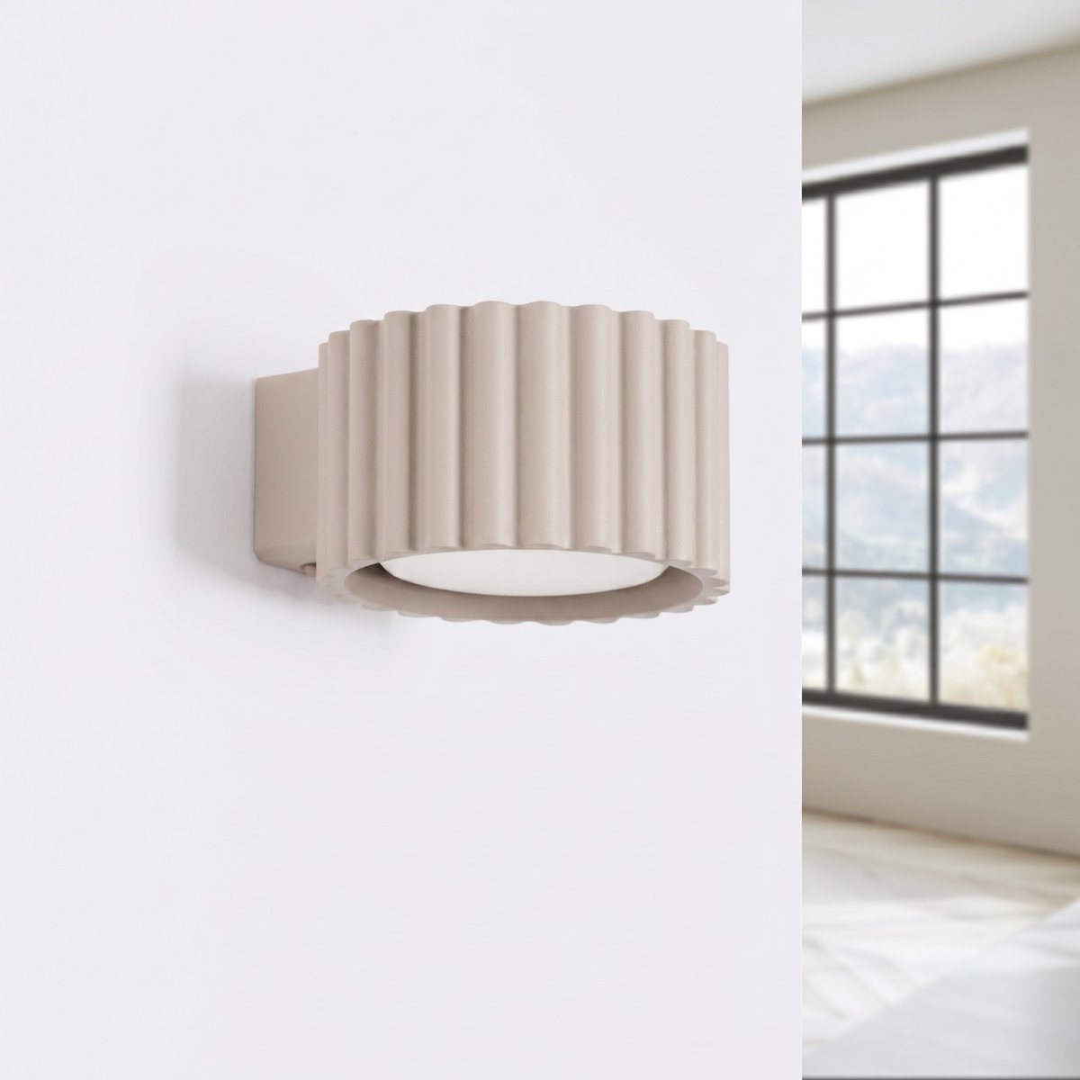 Applique murale Aluminium Taupe Gx53 1 AURA taupe, EDEN