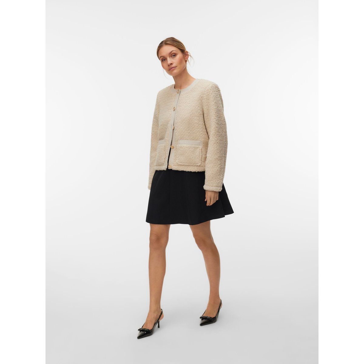 Manteau En Peluche oatmeal, VERO MODA