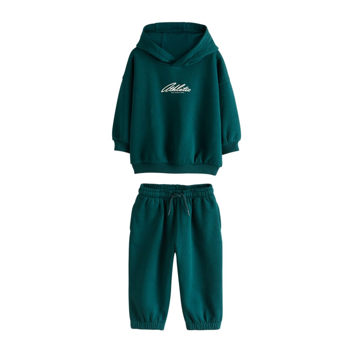 Sweat à capuche et pantalon de jogging, 4 pcs vert/noir, NEXT