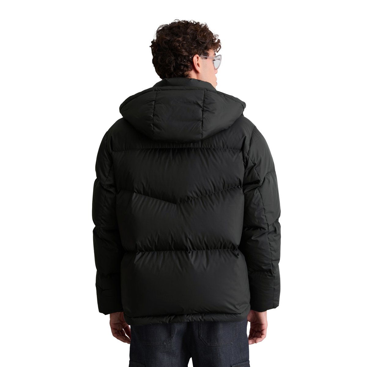 Doudoune coupe classique avec capuche amovible noir, MARC O’POLO DENIM