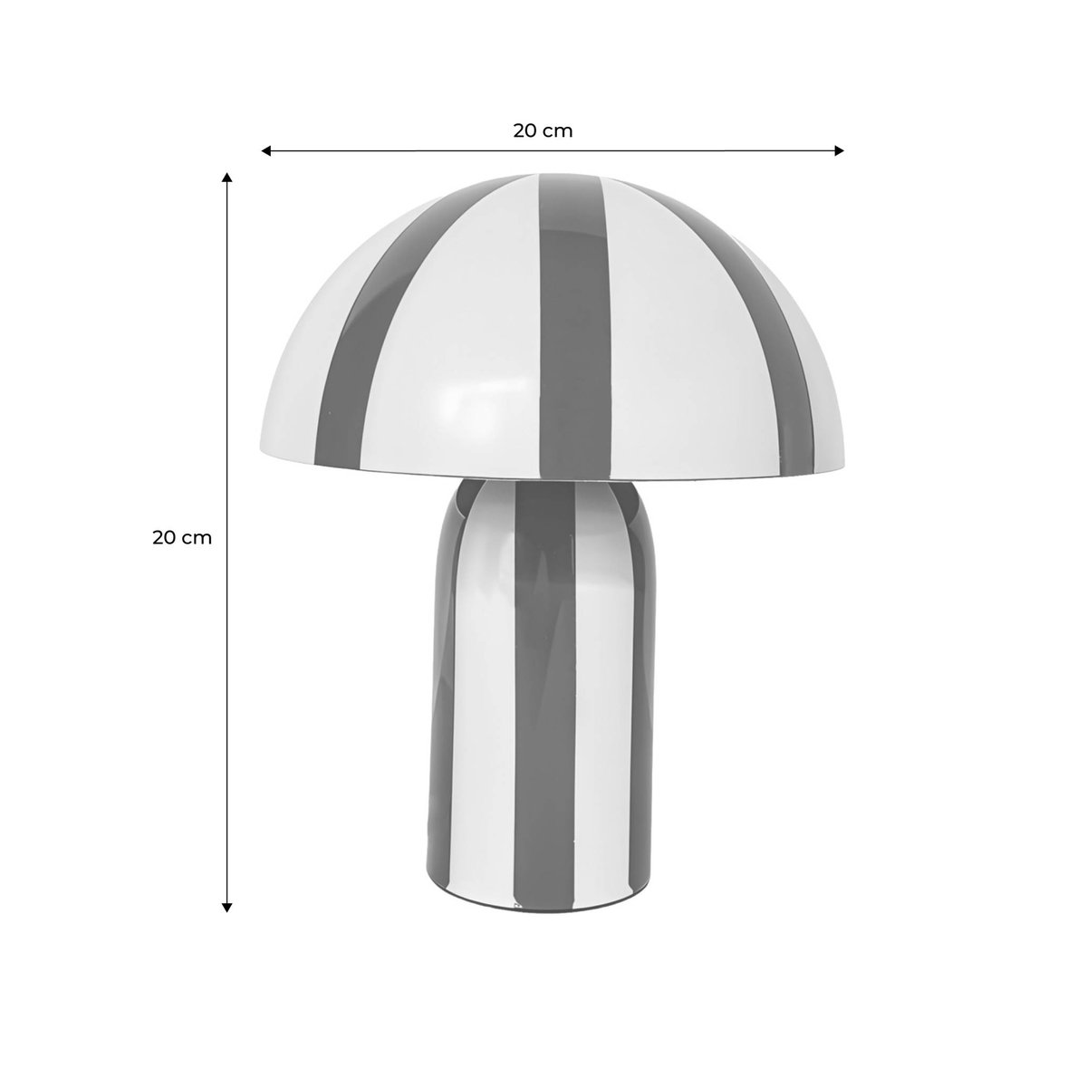 Lampe de table intérieur métal Ø20cm NYX bleu, SWEEEK