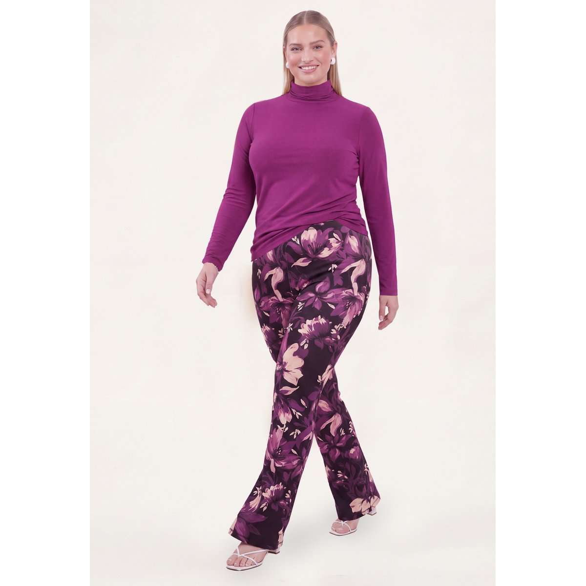 Pantalon Flare Fit violet, YOEK