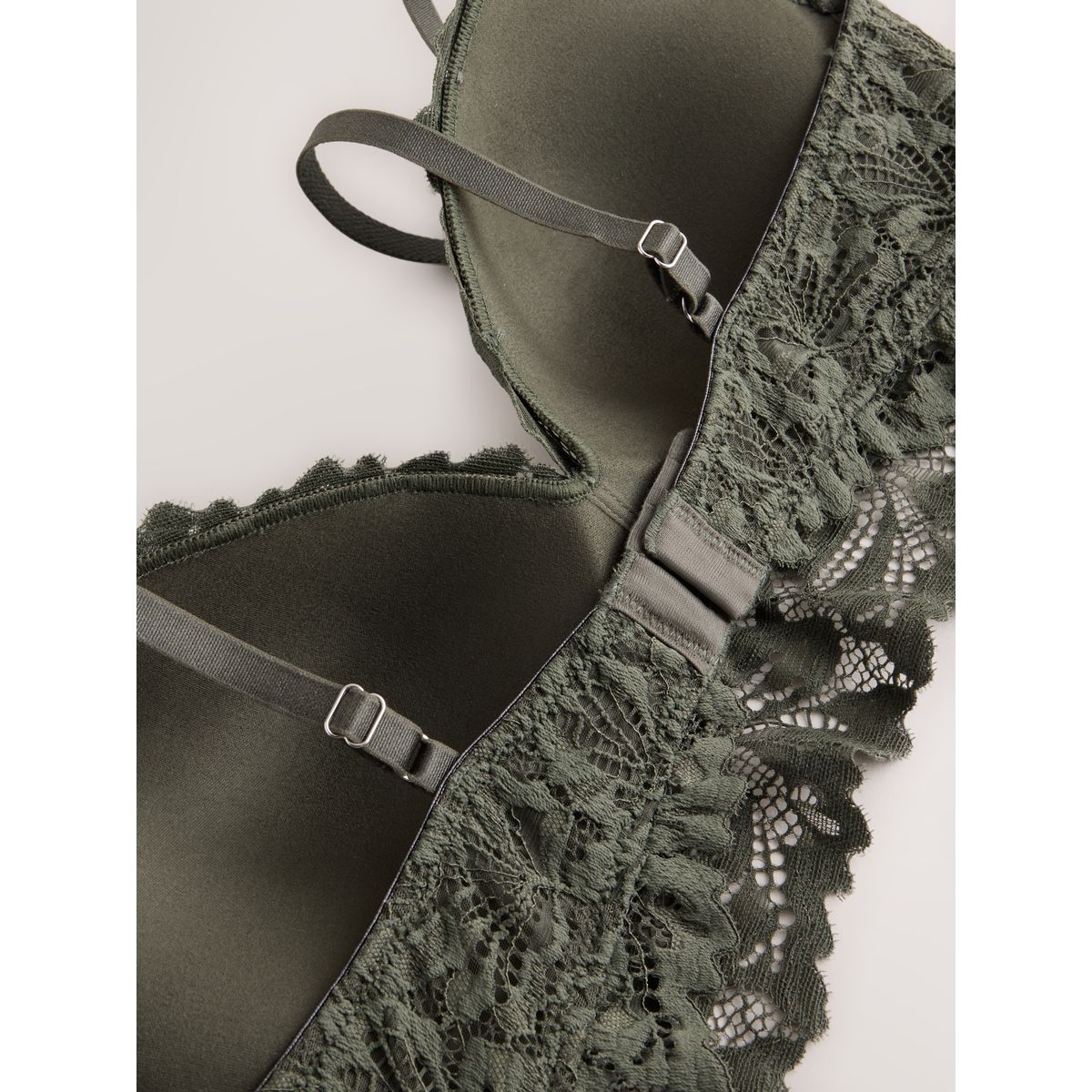 Soutien-gorge en dentelle ultra confort vert, NEXT