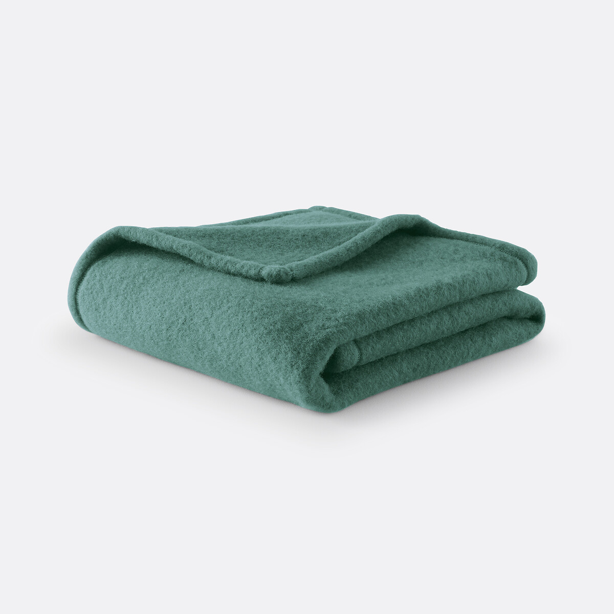 Couverture en laine vierge Woolmark 350 gr/m² vert, LA REDOUTE INTERIEURS