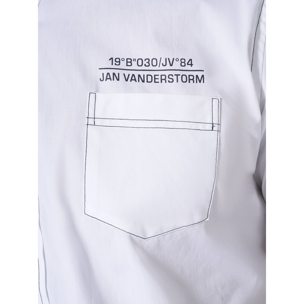 Lot de 2 chemises HENOCH bleu foncé blanc, JAN VANDERSTORM