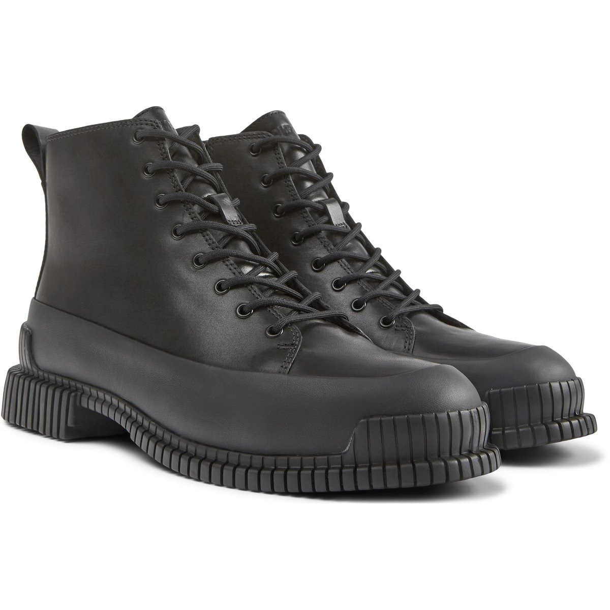 Bottines À Lacets Cuir Pix noir, CAMPER