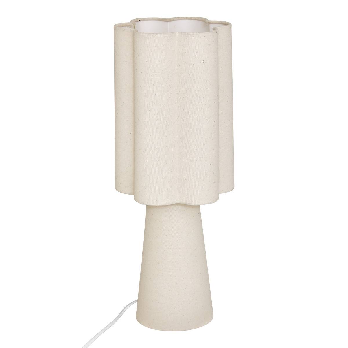 Lampe à poser BLANCA beige lin, ATMOSPHERA