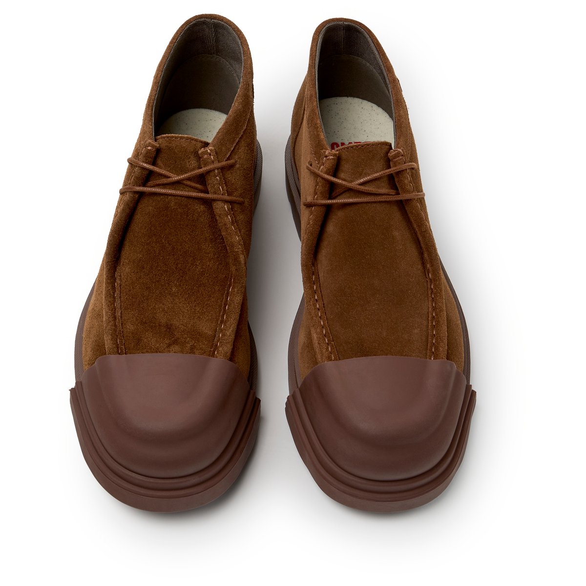Bottines Junction Suede Leather brun moyen 005, CAMPER