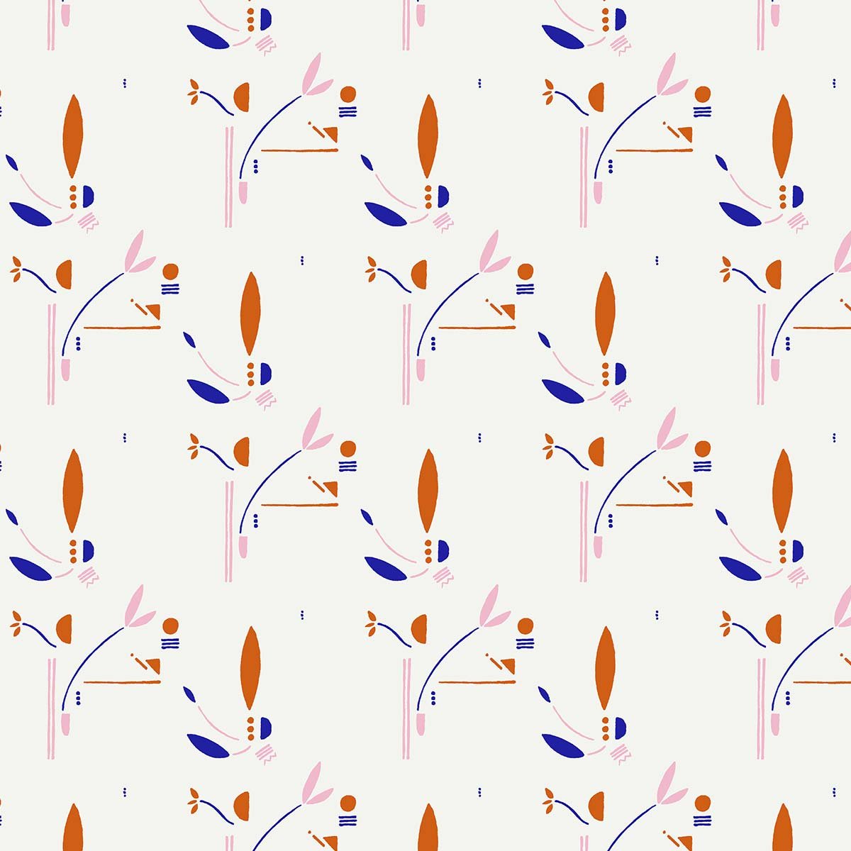 Papier peint symbolique floral intissé, HEXOA